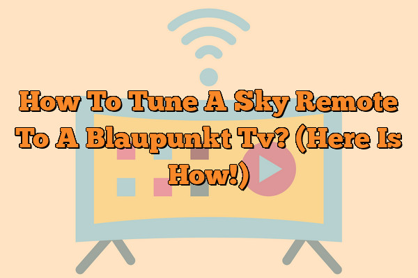 How To Tune A Sky Remote To A Blaupunkt Tv? (Here Is How!)